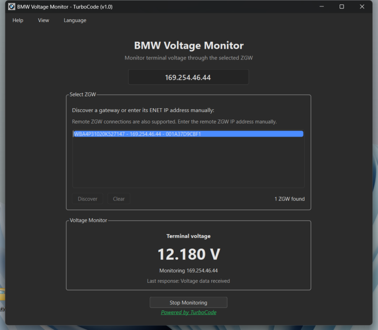 BMW Voltage Monitor