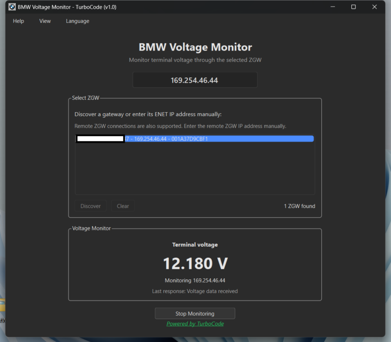 BMW Voltage Monitor
